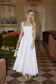 «Clart» платье-миди расшитое пайетками и бисером