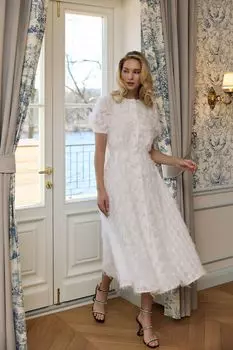 «Jardin Secret» платье- миди на пуговицах