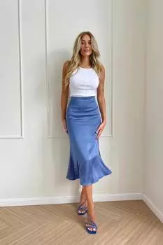 Юбка годе из вискозы