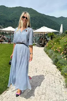 Юбка-макси с защипами