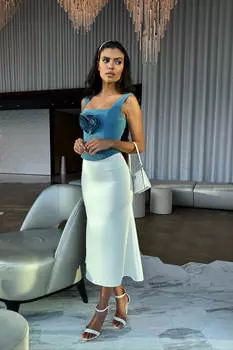 Юбка-миди из вискозы