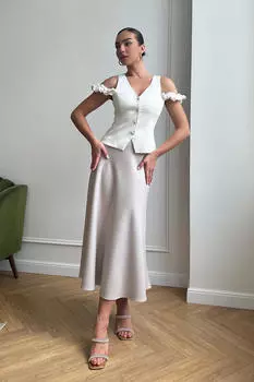 Юбка-миди расклешенная книзу