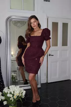 Юбка-мини из твида