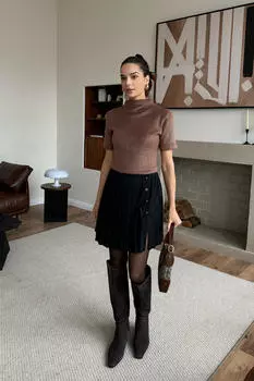 Юбка-мини плиссе