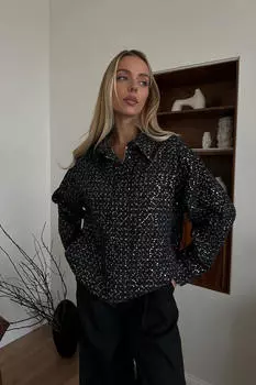 Куртка бомбер из джинсы