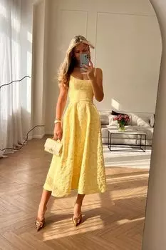 Платье-бюстье на фигурном корсете из жаккарда