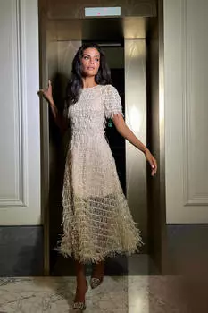 Платье-дождик с пайетками