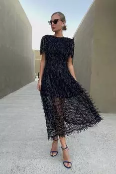 Платье- дождик с пайетками