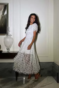 Платье- дождик с пайетками