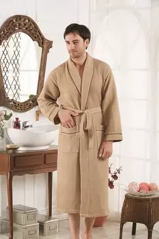 Банный халат Aleron цвет: кофейный (3XL)