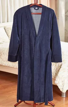Банный халат Enrico цвет: темно-синий (2XL)