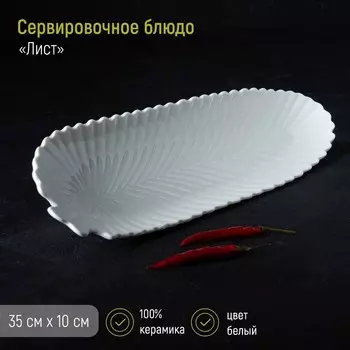Блюдо Лист (35х10х3 см)