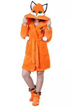 Домашний халат Лиса Цвет: Оранжевый (48)