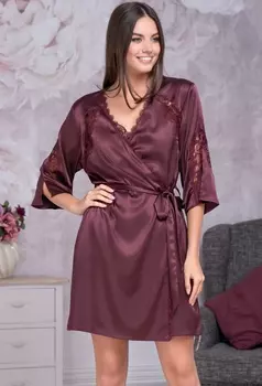 Домашний халат Mirabella Fashion Цвет: Слива (54-56)