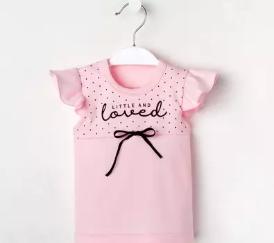 Детская футболка Lovely цвет: розовый (6-9 мес)
