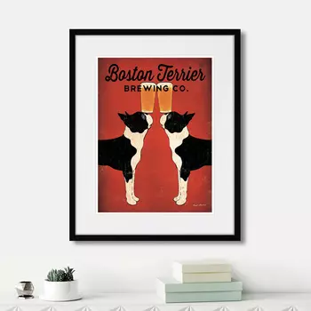 Картина Boston Terrier Brewing Co. (42х52 см)
