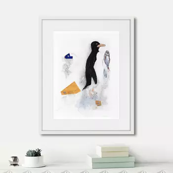 Картина Pinguino hambre (42х52 см)