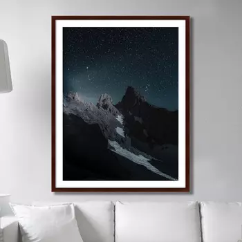 Картина The sky in the night Alps (102х130 см)