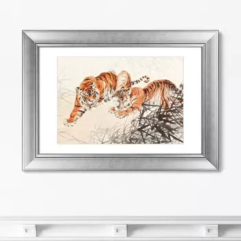 Картина TIGERS IN THE BUSH, 1905г. (50,5х70,5 см)
