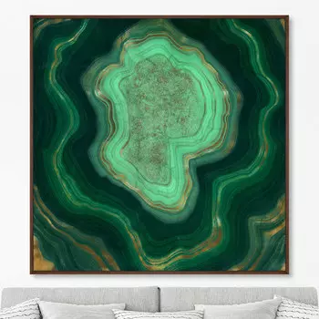 Malachite, the beauty of stone (105х105 см)