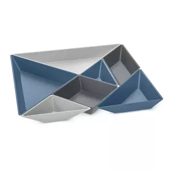 Менажница Tangram Ready Organic цвет: сине-серый (30х3х30 см)
