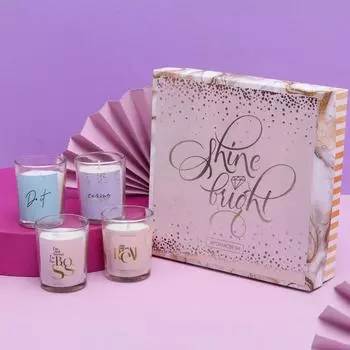 Набор свечей Shine and bright (22х22х6 см)