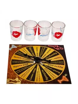 Настольная игра Пьяная рулетка (15х15х4 см)