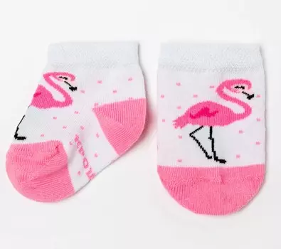 Носки Фламинго Цвет: Белый (6-8 см)