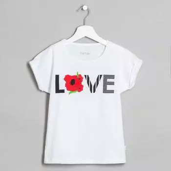 Футболка Love Цвет: Белый (5-6 лет)