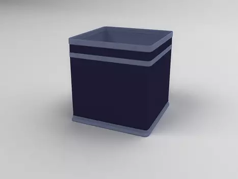 Кофр для хранения Классик цвет: синий (17х17х17 см)