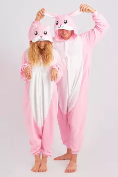 Пижама-кигуруми Кролик Цвет: Розовый (M)