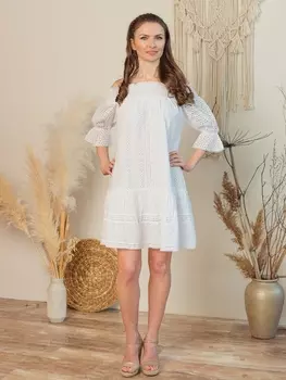 Платье-туника Kenna Цвет: Белый (48-50)