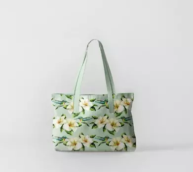 Пляжная сумка Маленькие колибри (50х40 см)