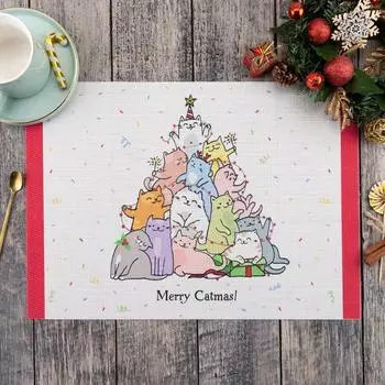 Подстановочная салфетка Merry Catmas (29х40 см)