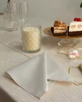 Салфетки Серенити цвет: бежевый (40х40 см - 4 шт)