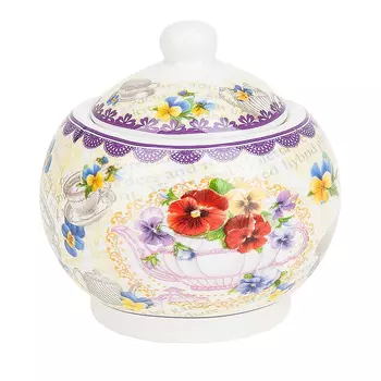 Сахарница Анютины Глазки (10х10 см)
