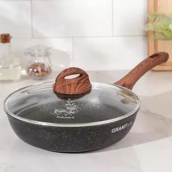 Сковорода Granit ultra цвет: черный (43х26х8 см)