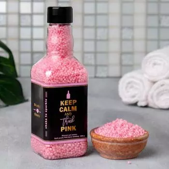 Соль для ванны Keep calm and think pink (16х5х5 см)