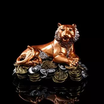 Статуэтка Тигр на монетах (16х24х18 см)