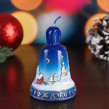 Свеча Колокольчик Рождественский (10 см)