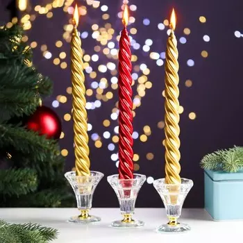 Свечи С Новым годом! (28х8х3 см)