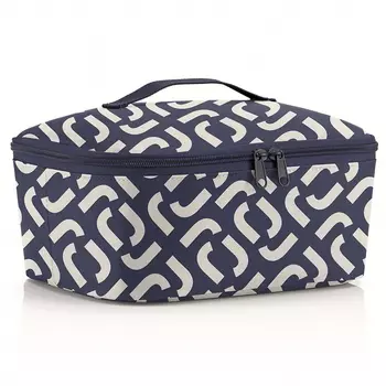 Термосумка Coolerbag M pocket signature navy (30х12х22 см)