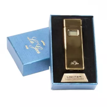 Зажигалка электронная USB Gold (4х7 см)