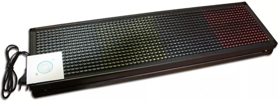 BELSIS BM1119(Панель -quot;Бегущая строка-quot;, Cветодиоды 3-x цветов, 68см х 20см, односторонняя, USB, Коробка с Е