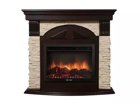 Electrolux Torre 25U (угловой) камень белый, шпон темный дуб