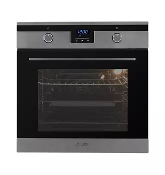 LEX EDP 092 IX стекло черное/нержавеющая сталь