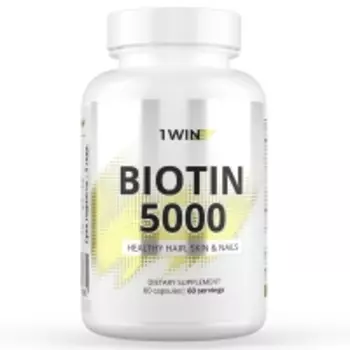 1Win - Комплекс «Биотин» 5000 мкг, 60 капсул