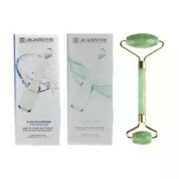 Academie - Набор: гиалуроновая кислота 2 мл х 7 шт + морской коллаген 2 мл х 7 шт + роликовый массажер для лица