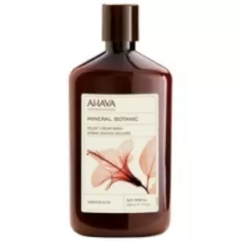 Ahava Mineral Botanic Velvet Cream Wash Hibiscus & Figa - Бархатистое жидкое крем-мыло гибискус и инжир, 500 мл