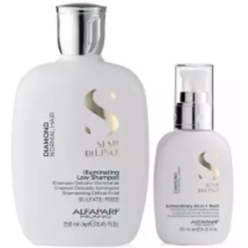 Alfaparf Milano - Набор для блеска волос: шампунь, 250 мл + флюид, 125 мл